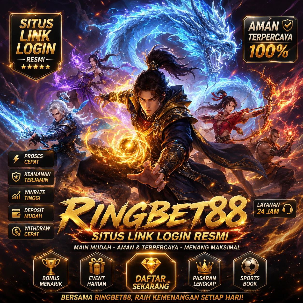 RINGBET88 🚨 Kembali Online Link Login Resmi & Akses Alternatif Super Cepat image 1